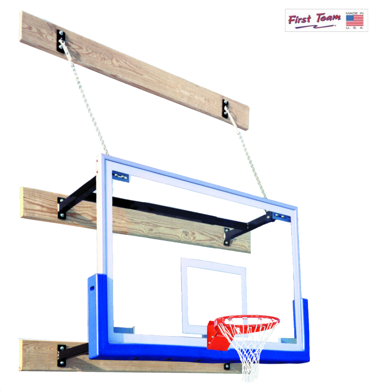 Basketball Goal Rim Net Wall Mounted Foldable Outdoor Indoor 