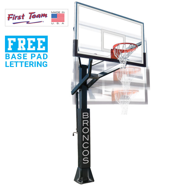 PowerHouse 6 In Ground Adjustable Basketball Goal First Team Inc