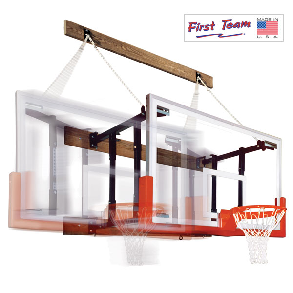 Side Fold Wall Mount Basketball Goal - South Texas Sport Court