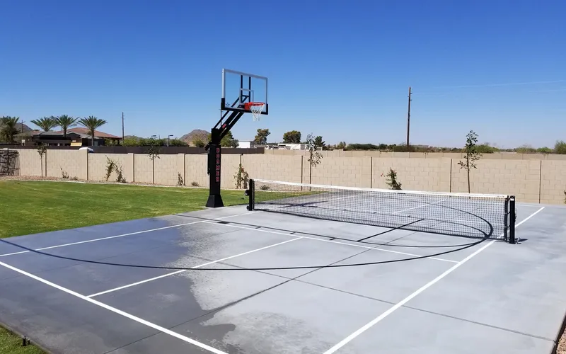 Hybrid Tennis & Basketball court